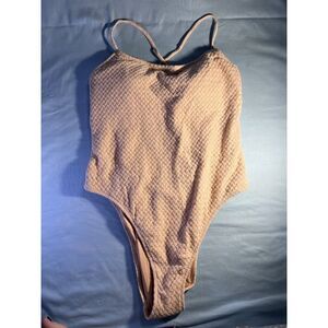 NWT Victoria's Secret Beige One-Piece Swimsuit
